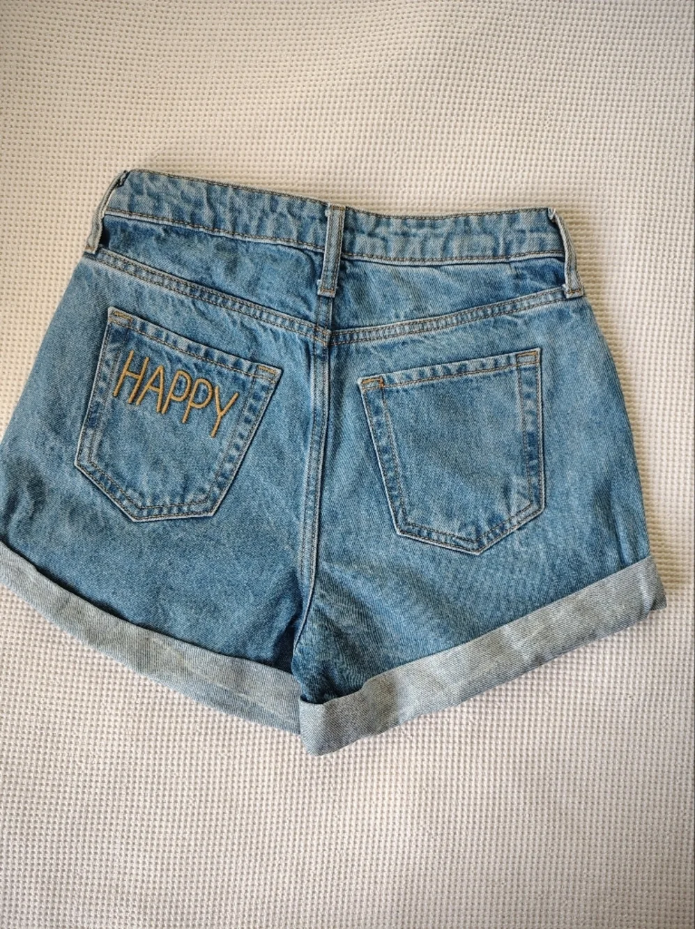 wild fable Blue Rolled-Hem Denim Shorts Size 00/ 24 R